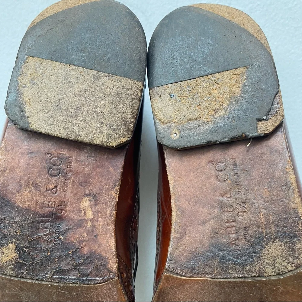 🍄 3/$30 Vintage Leather Tassel Loafers Made in Italy